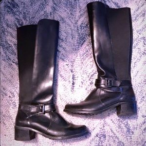 Anne Klein Riding Boots Black Sz 6.5
